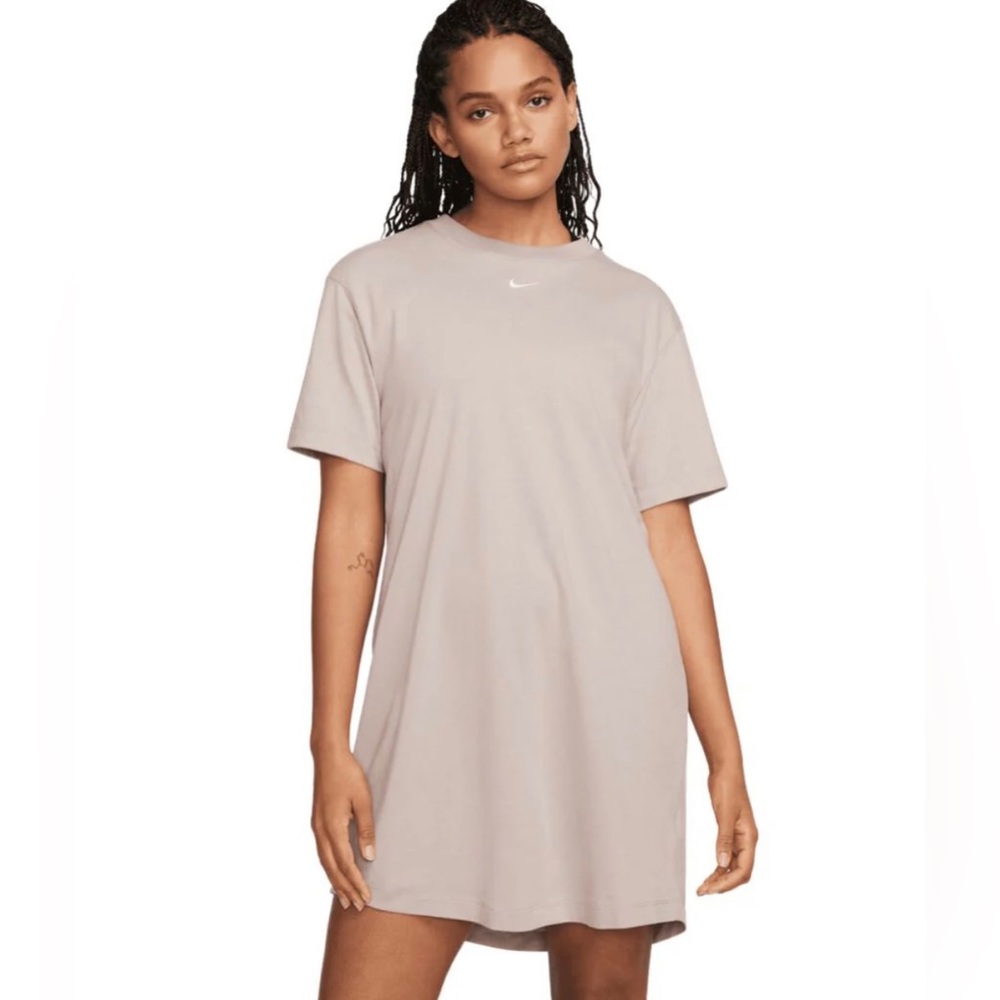 Nike Women's Essential T-Shirt Dress - Beige